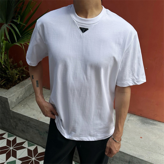 prada triangle logo t-shirt